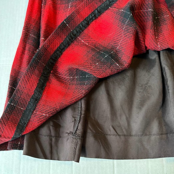 Vintage Evan Picone Petites Plaid Midi Skirt Sz 6 Union Made in USA - Picture 8 of 11